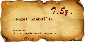 Tangel Szebáld névjegykártya